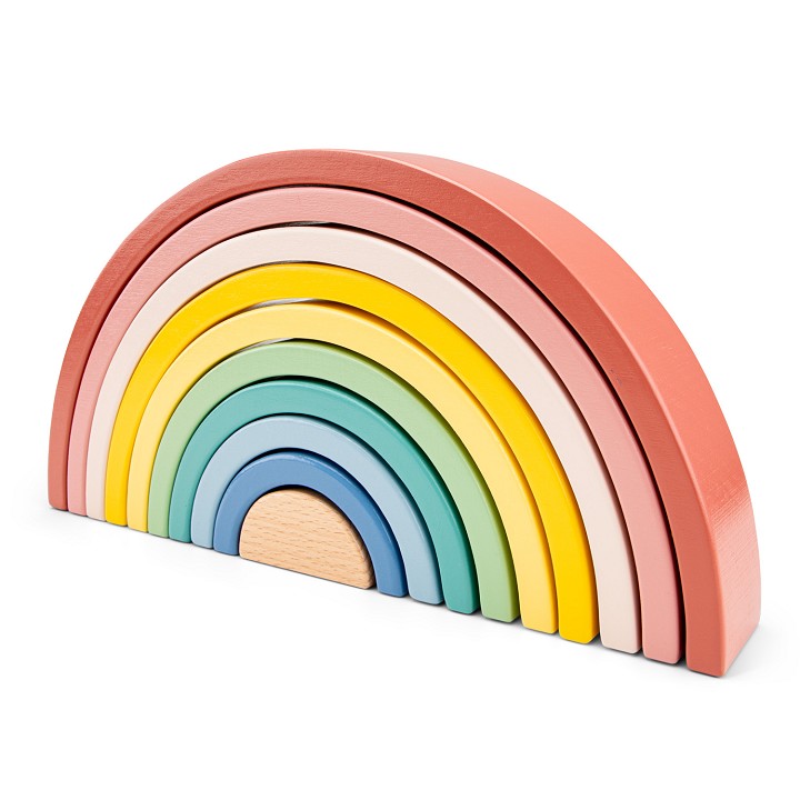 Wooden rainbow - 10pcs.